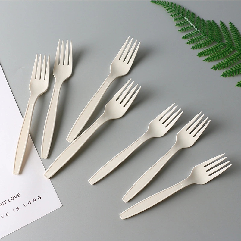 Recyclable Compostable Corn Starch Disposable Cutlery Spoon Fork and Knife