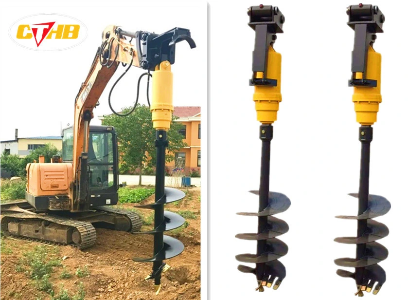 Hydraulic Earth Drill Post Hoe Digger Auger Drill for Sale