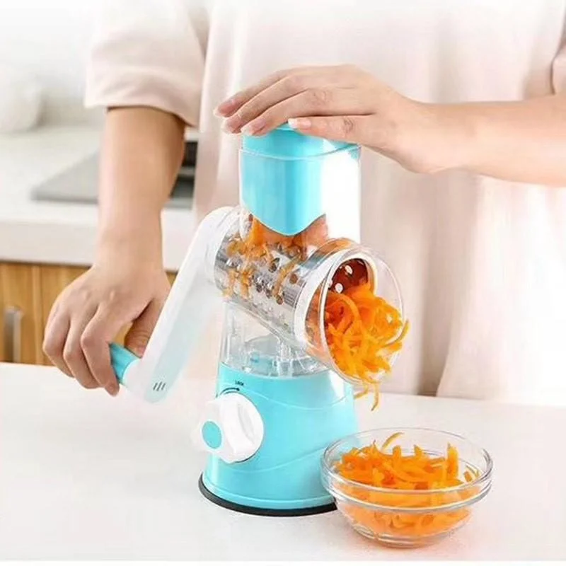 Rotary Cheese Grater Shredder 3 Blade