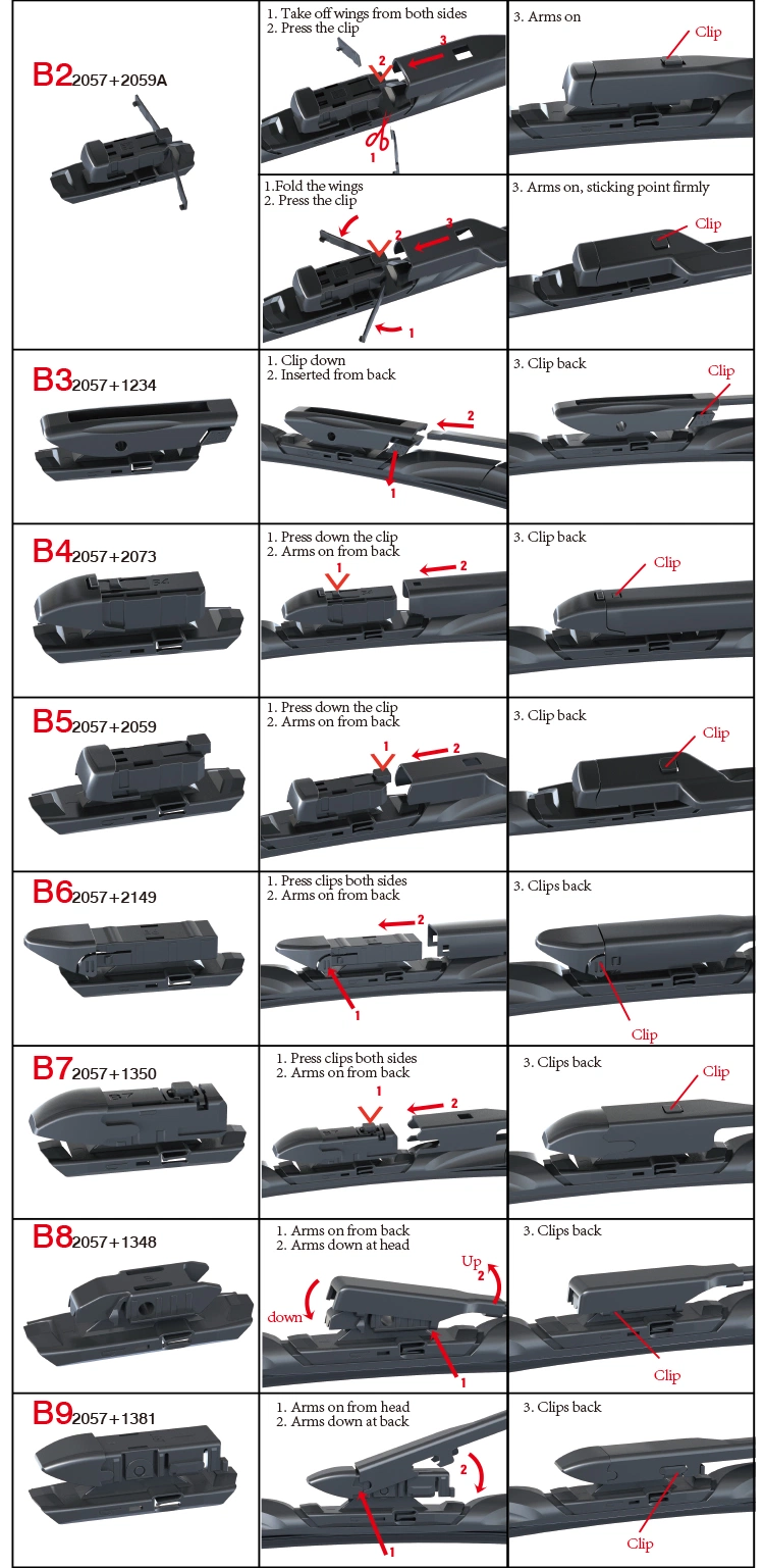 Long-Lasting for Audi S085 Flat Blade Wiper Blade in Black