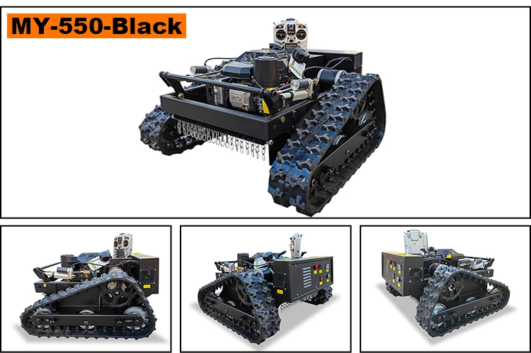 Robotic Lawn Trimmer for Rough Terrain with Remote Control Options