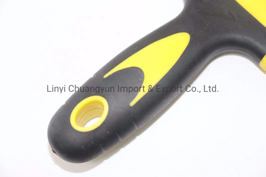 Wall Painting Scraper Putty Knife with Rubber Handle Stainless Blade