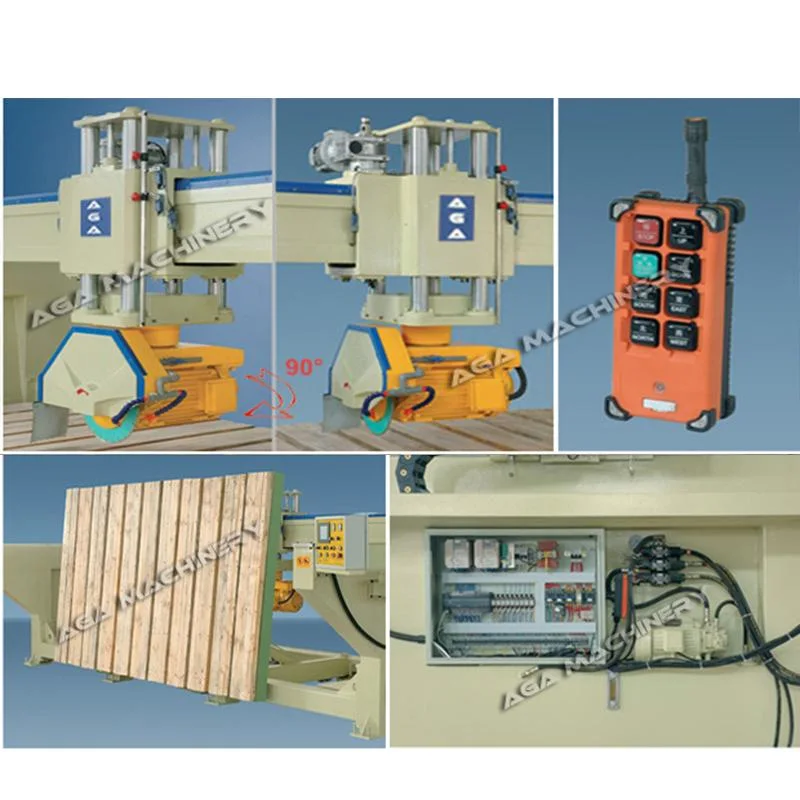 Granite Marble Bridge Saw Machine Blade Rotating 90&deg; for Slabs