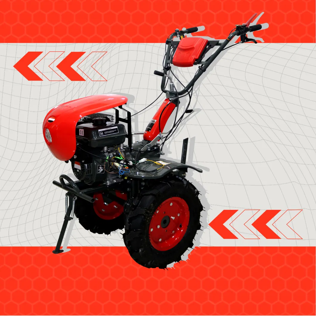 7HP Gasoline Motor Hoe with Big ATV Tires and Front Wheel