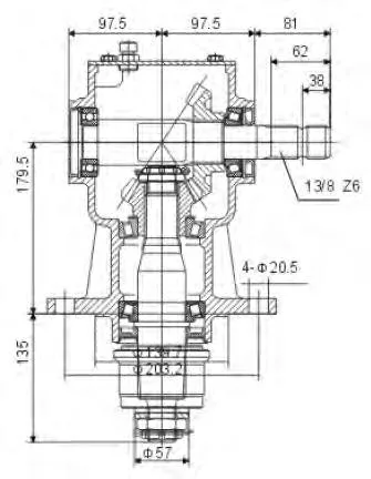 Agriculture Tractor Finishing Mower Gearbox for Bush Hog on a 40 HP Tractor