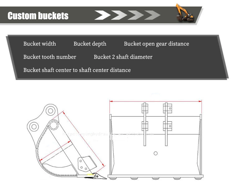 Customized Excavator Ripper Tooth Ripper Bucket, Single Ripper