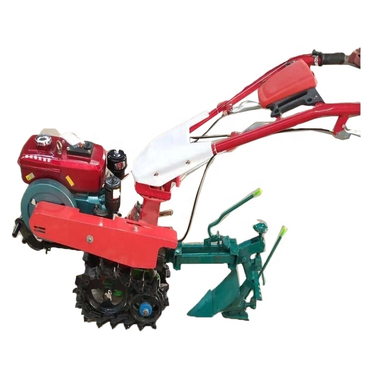 Mini Ratavator Rotary Cultivator Motocultor Diesel Prices Two Wheel Hand Tractor Power Weeder Tiller Motor Hoe Crawler Cultivato