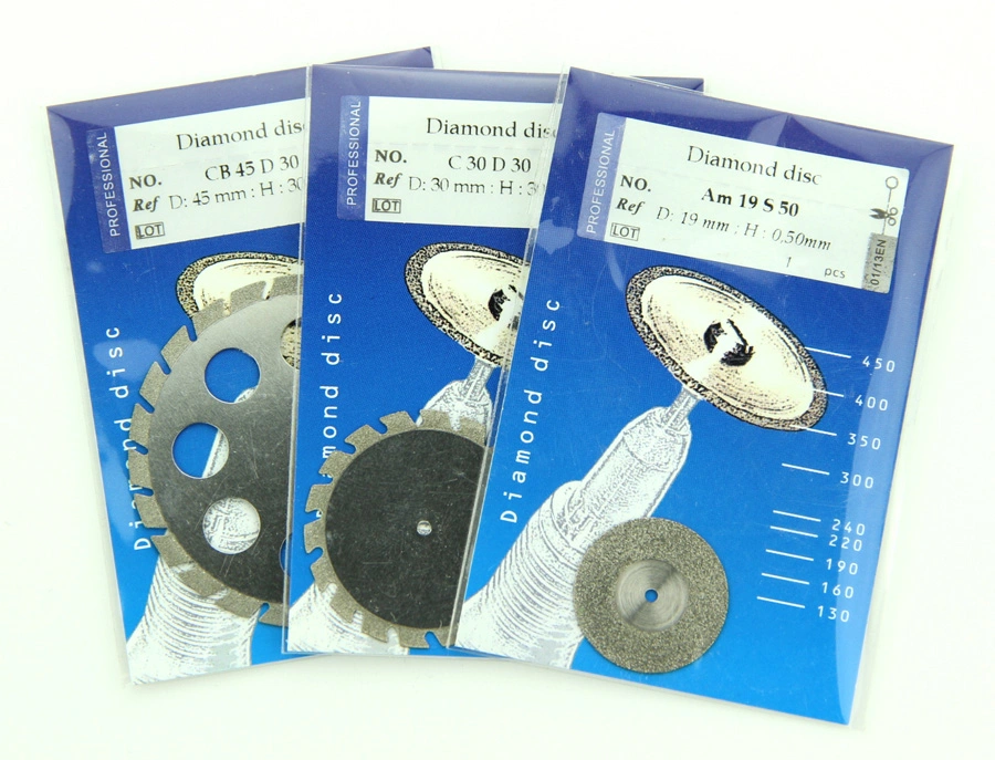 A22D15 22mm Flexible Miniature Solid Dental Edge Coated Dental Diamond Disc