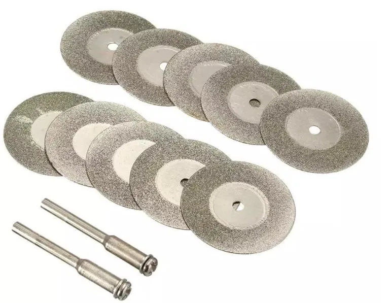 Abrasive Diamond Saw Blade with Mandrel Rotary Tools Mini Diamond Cutting Disc