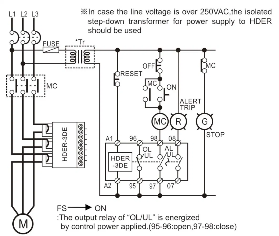 Three Integral Current Transformers Phase Unbalance and Phase Reversal Protection Digital Overcurrent Relay