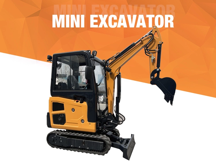 2.5-3 Ton Track Hoe Mini Excavator Hydraulic Crawler Mini Excavator EPA Euro V