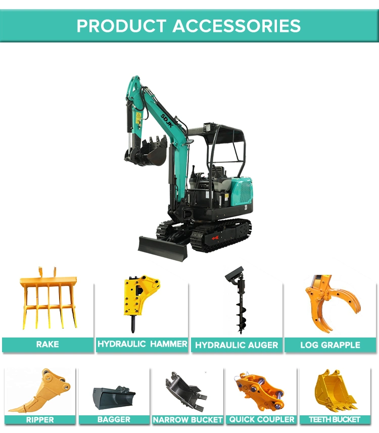 2020 Mini Excavator Digger with EPA and Ce Approved America Motor