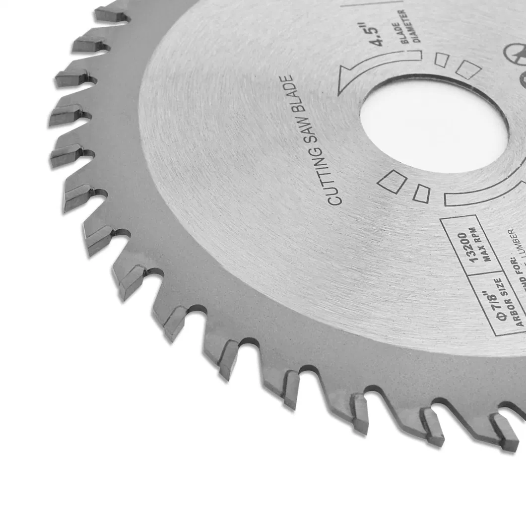 4-1/2-Inch 24t Tct Carbide Tipped Teeth Compact Circular Saw Blade with 3/8-Inch Arbor, General Purpose Tct Saw Blade for Long-Lasting Cuts in Wood