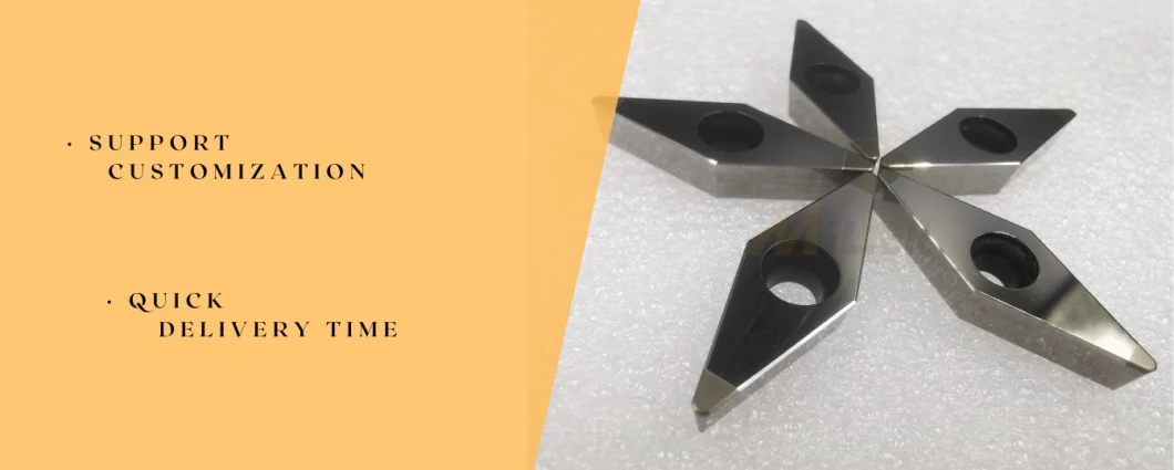 Top Thermal and Chemical Stability Turning Tool Carbide Cutter Abrasive Blades Vcgw160404 Vcgw160412