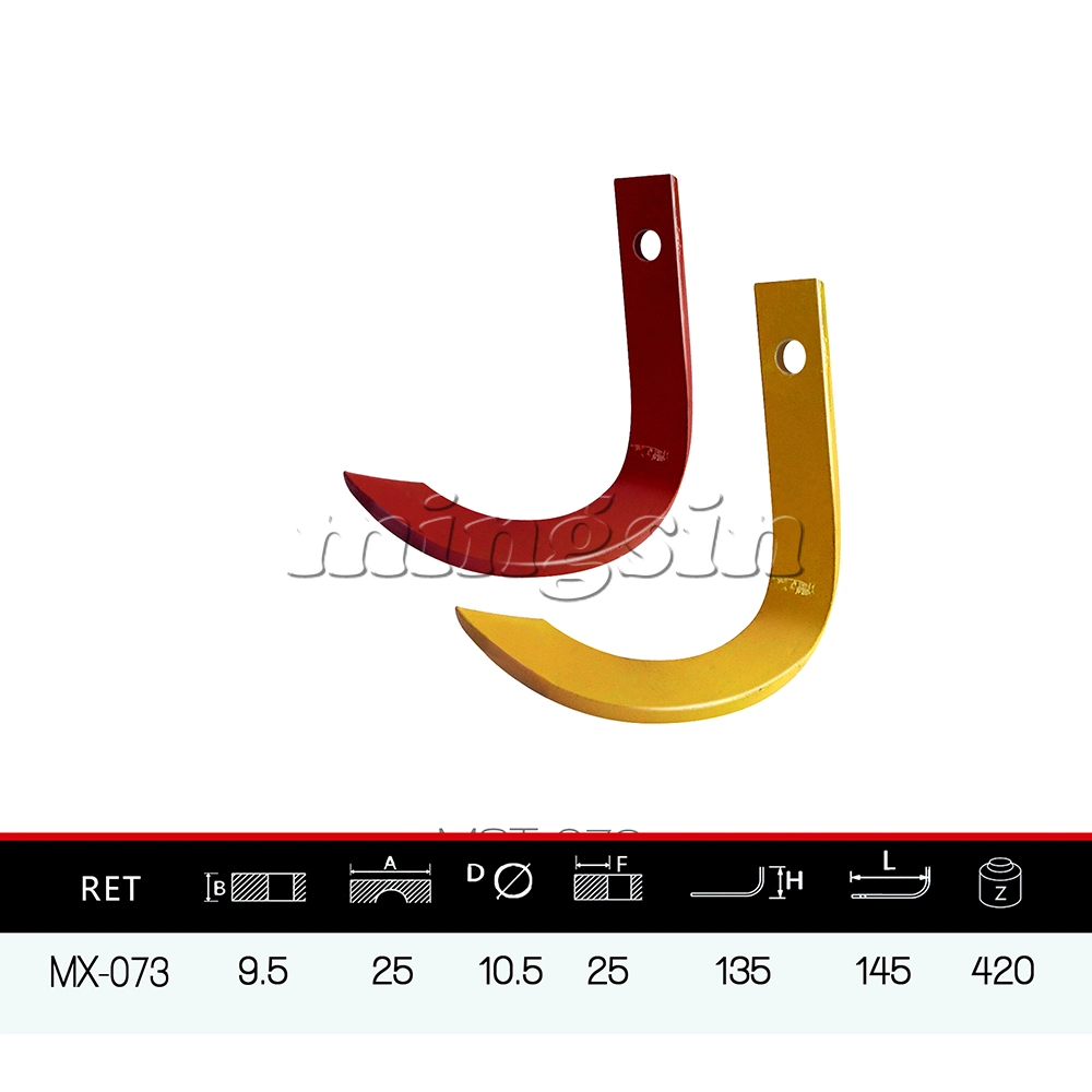 Rotary Spare Parts Power Tiller Cultivator Blades for Agriculture Machines