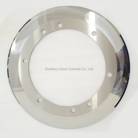 Factory OEM Circular Cutter Blade for Adhesive Tape Blades, Tungsten Carbide Circular Slitting Blade for Gummed Tape Slitting