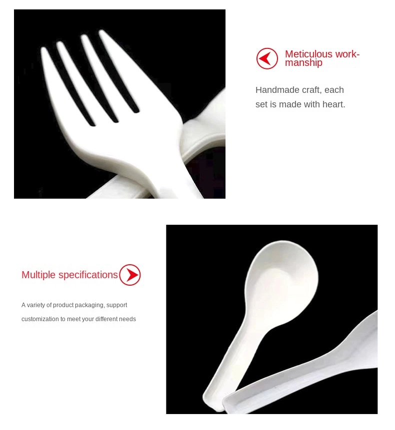 Popular Chinese Made Environmental Protection Material PLA Plastic Spoon, Fork and Knife Quality Assurance