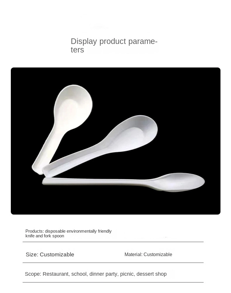 Popular Chinese Made Environmental Protection Material PLA Plastic Spoon, Fork and Knife Quality Assurance