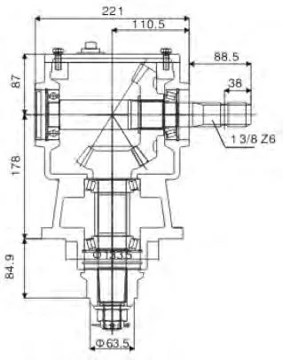 Agriculture Tractor Finishing Mower Gearbox for Bush Hog on a 40 HP Tractor