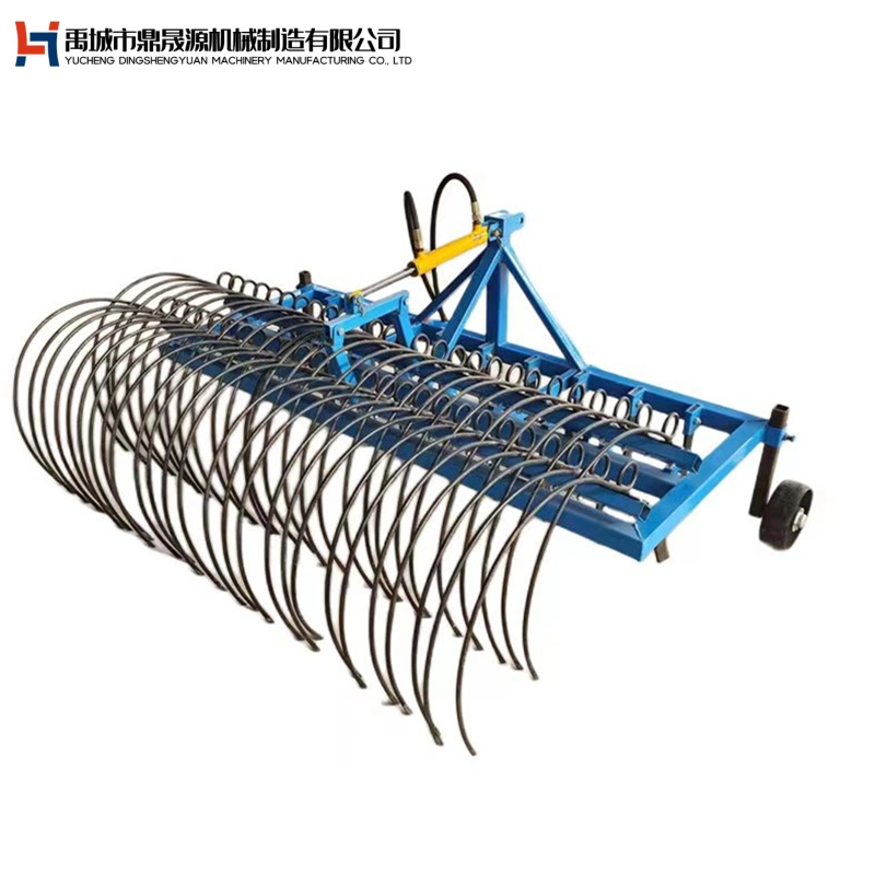 Mulch Collection Machine Spring Rake Tooth Type Floor Mulching Machine