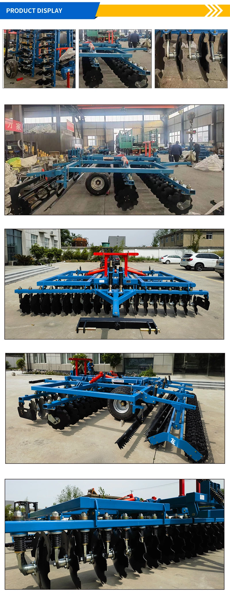 Harrow Farm Machinery Cultivator Disk Harrow Disc Rotary Tiller Blades