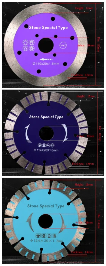 105-520mm Zero Chipping Diamond Saw Blade,Diamond Tools,Cutting Disc,Ceramic Cutter Blade for Tile Porcelain,Granite Cutter Blade,Marble Stone,Diamond Wheel