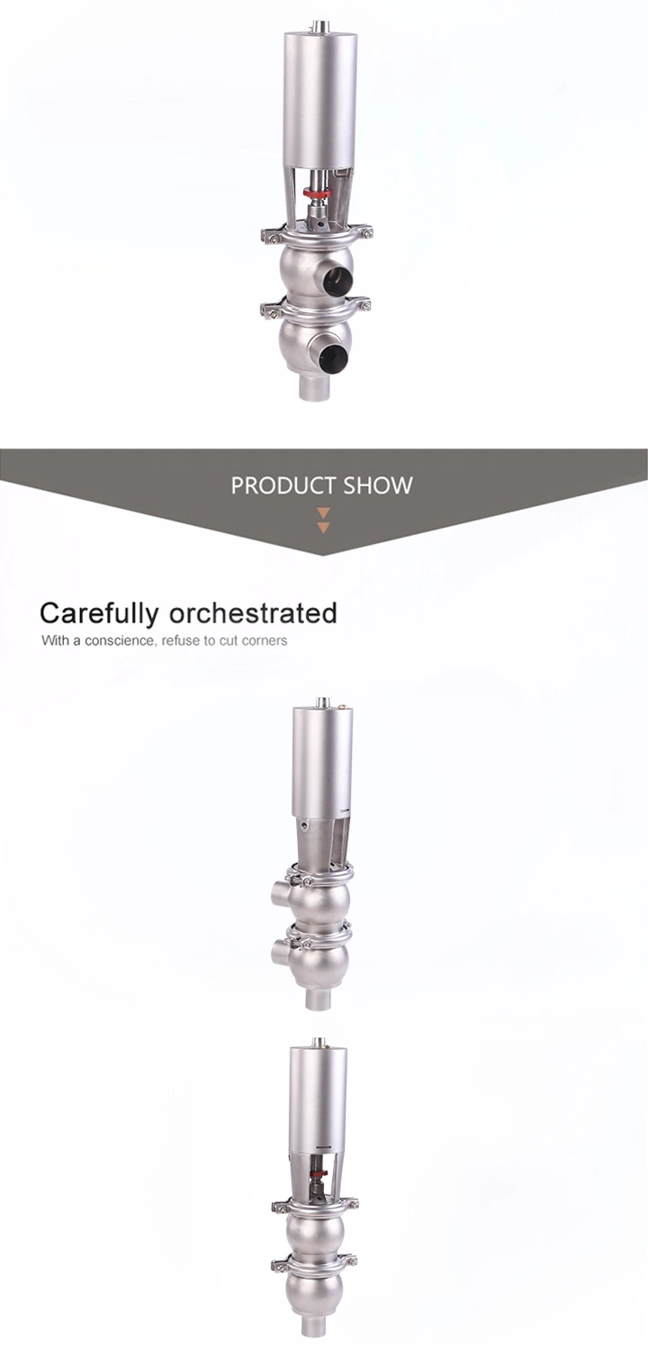 Ll Sanitary Type 3-Way Pneumatic Operation Flow Reversal Valves with Welding Connections