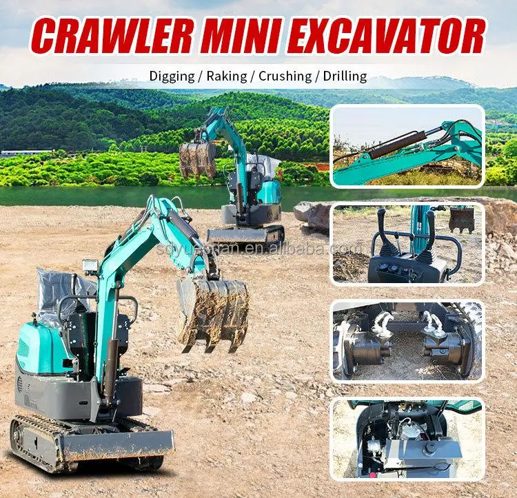 EPA Euro 5 Track Hoe Excavator Micro Excavator Mini Digger Mini Excavator for Sale