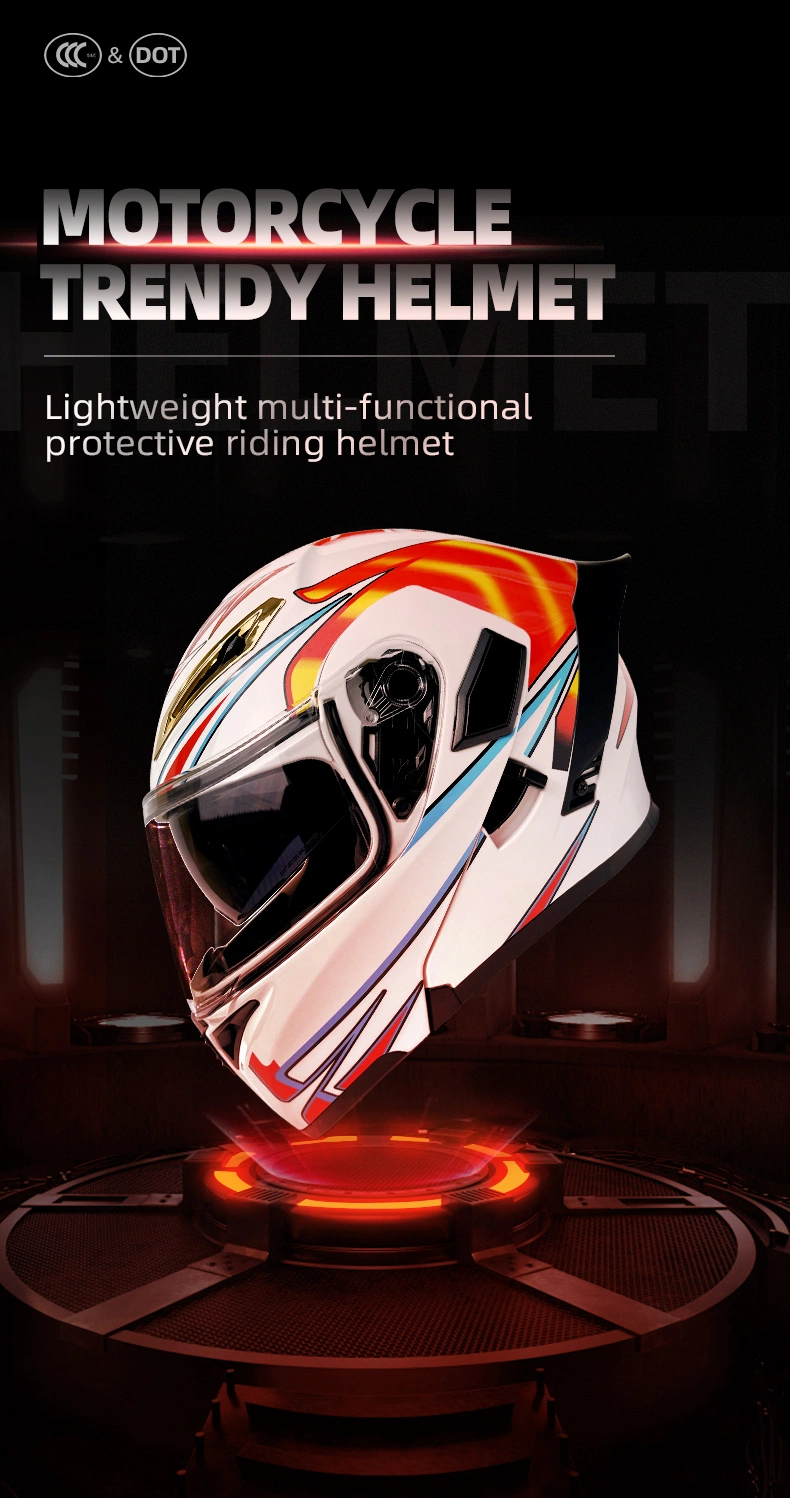 Hot-Selling High Quality Low Price Safety Motorcycle Helmet Flip up Motorcycle Racing Full Face Helmet Casco PARA Motocicleta Cool Shapes Origin Type Helmet