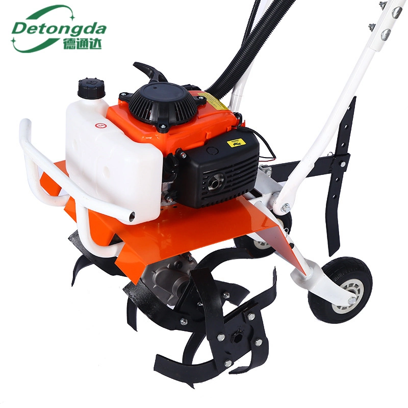 Mini Tiller Engine Farm Gasoline Power Tiller Cultivator Garden Rotary Mini Power