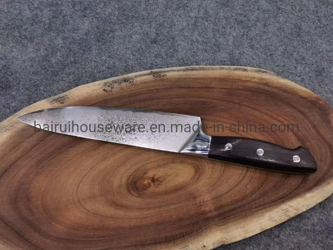 Factory Price 8 Inch Damascus Steel Chef Knife with Wood Handle XL1169