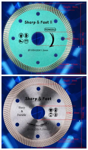 105-520mm Zero Chipping Diamond Saw Blade,Diamond Tools,Cutting Disc,Ceramic Cutter Blade for Tile Porcelain,Granite Cutter Blade,Marble Stone,Diamond Wheel