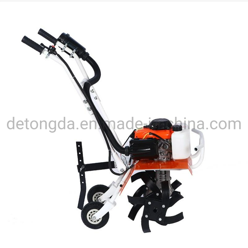 Farm Use Multifunctional Agriculture Rotary Hoe Point Linkage Tractor Supply Cultivator Gasoline Hand Walking Tractor Driving Power Tiller