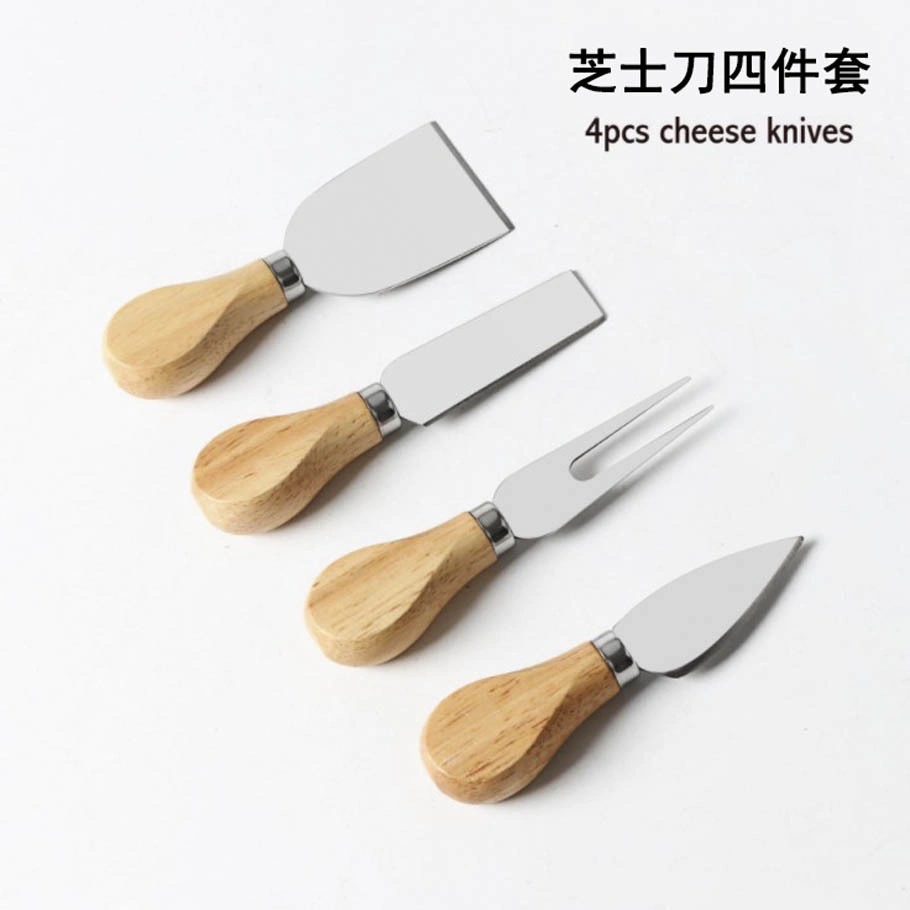 Factory Offer Cheese Knife with Wood Handle Combination Cheese Tool