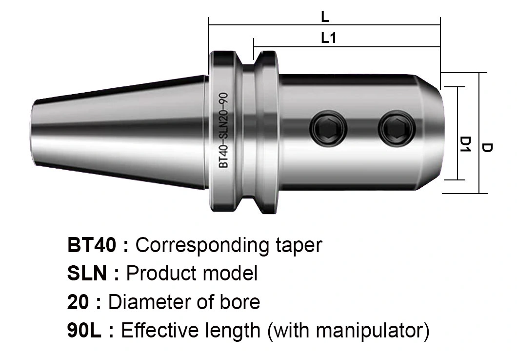 Bt30/40/50 Side Fixed Shank for CNC Drilling