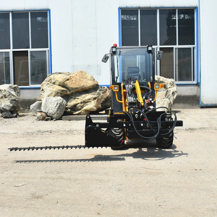 Hydraulic Hedge Trimmer Tribber Wheel Loader to Reach 7400mm Height