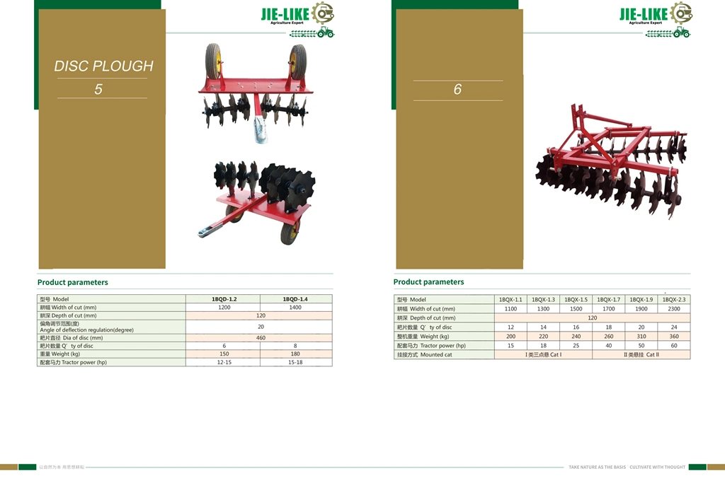 Hydraulic Reversible Plough Tractor Drive Disc Blade