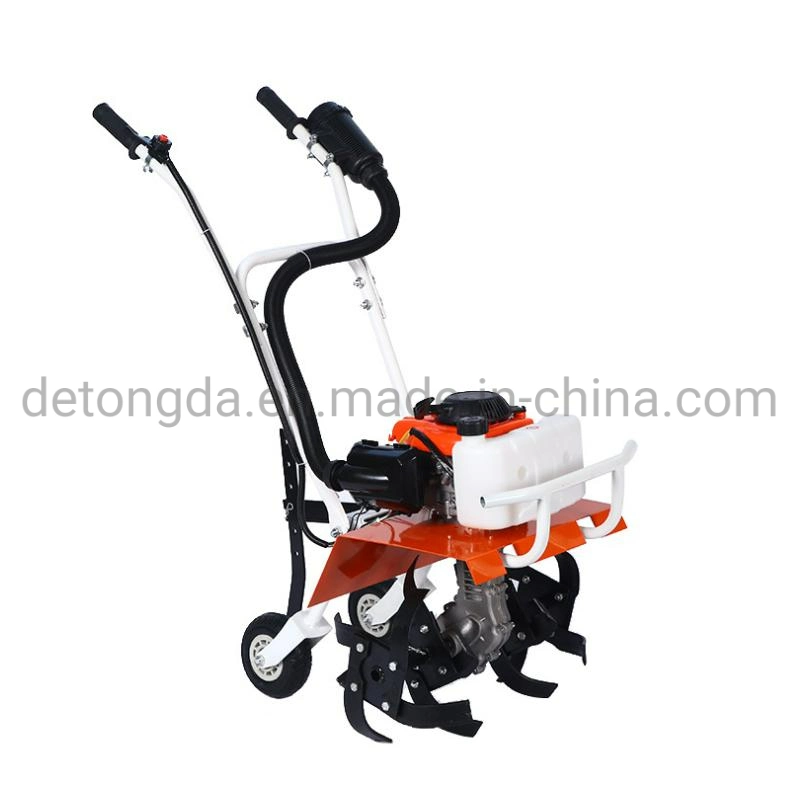 Farm Use Multifunctional Agriculture Rotary Hoe Point Linkage Tractor Supply Cultivator Gasoline Hand Walking Tractor Driving Power Tiller