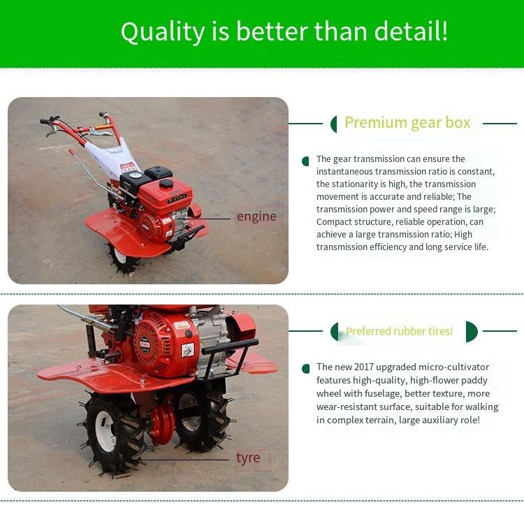 Orchard Weeding Machine 4 Drive Hand Push Rotary Cultivator