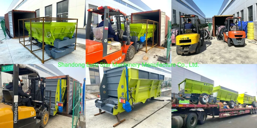 3t 6t 9t Tractor Traction Fertilizer Spreader Compound Applicator Distributor Organic and Lime Farm China Agricultural Machinery Manure Spreader Manufacturer