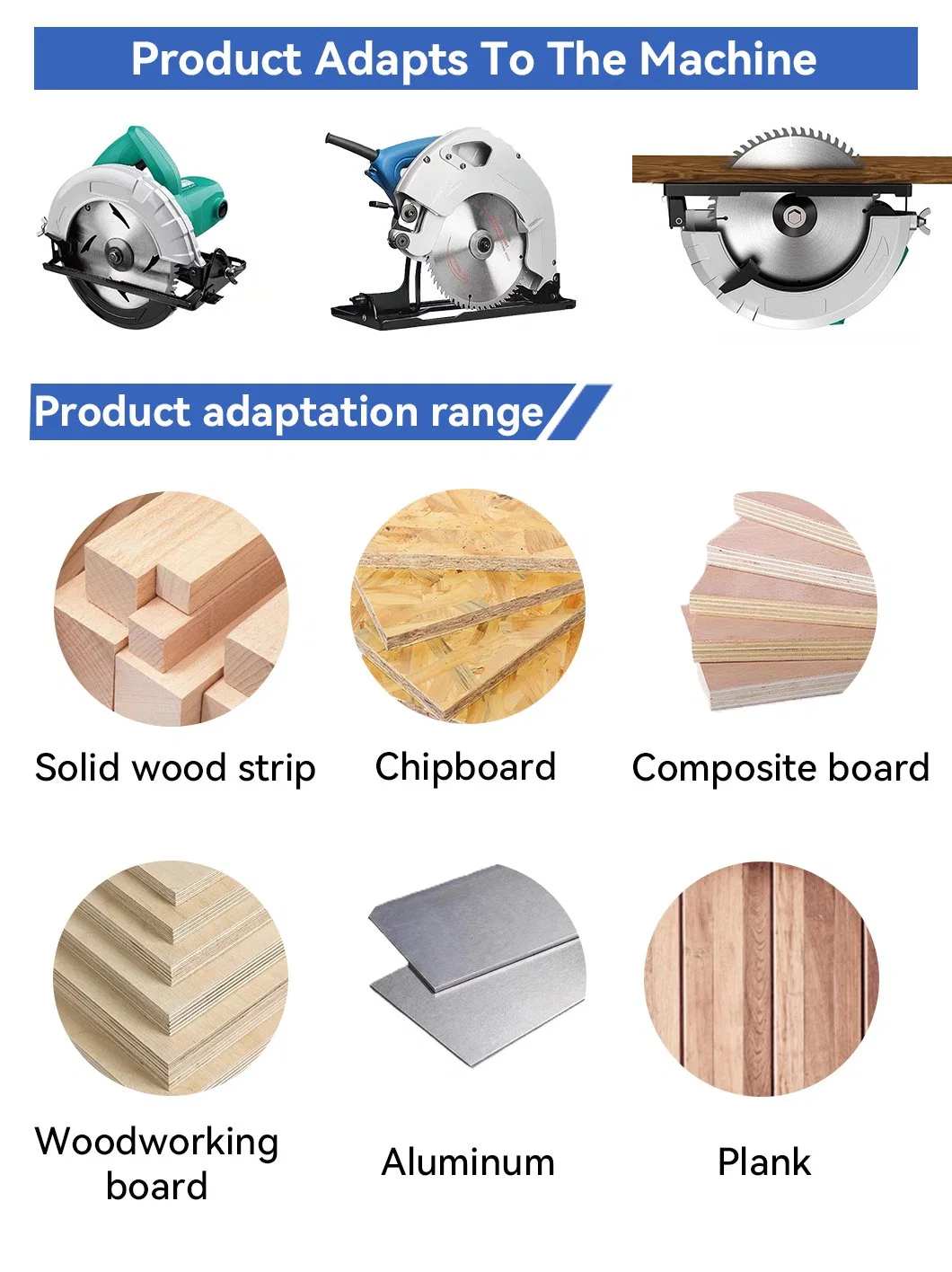 Durable Tct Saw Blades Circular Metal Cut-off Wood Disc Crosscut Wood Granite 125mm