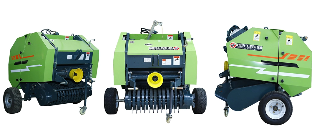 Walk Behind Tractor Mini Round Hay Baler Baling Equipment for Sale