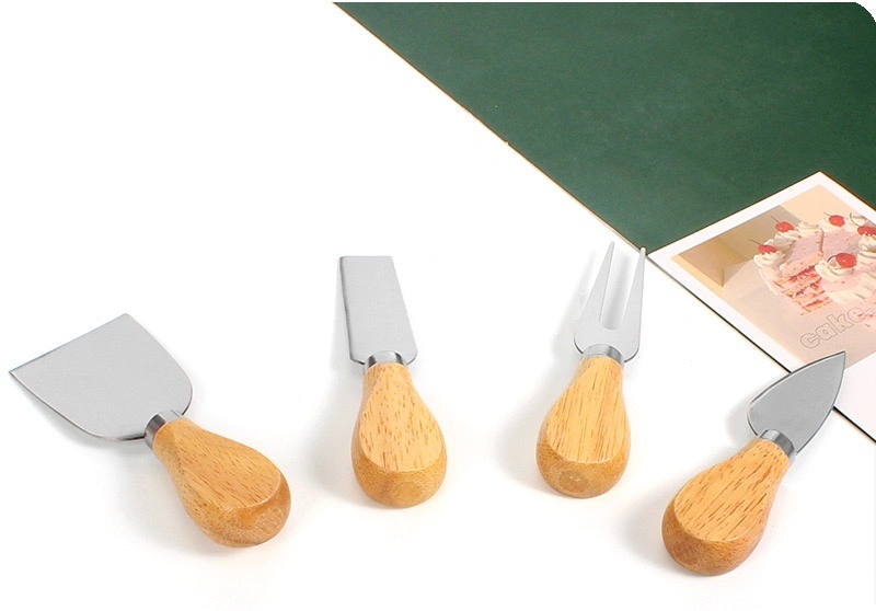 Factory Offer Cheese Knife with Wood Handle Combination Cheese Tool