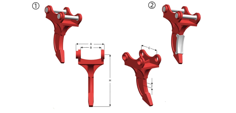 ISO9001: 2015 Wanxin/Customized 10t/20t/30t/40t/80t Hubei Tooth Point for Ex200 Excavator Ripper