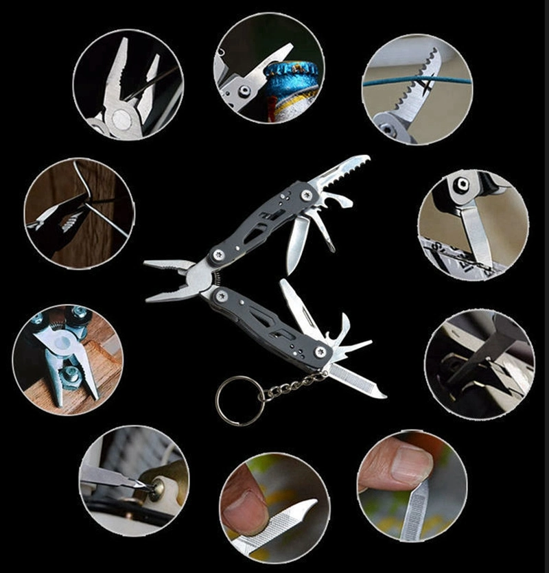 Multifunction Stainless Steel Multi-Tool Pocket Knife Pliers Folding Pliers Portable Folding Pliers