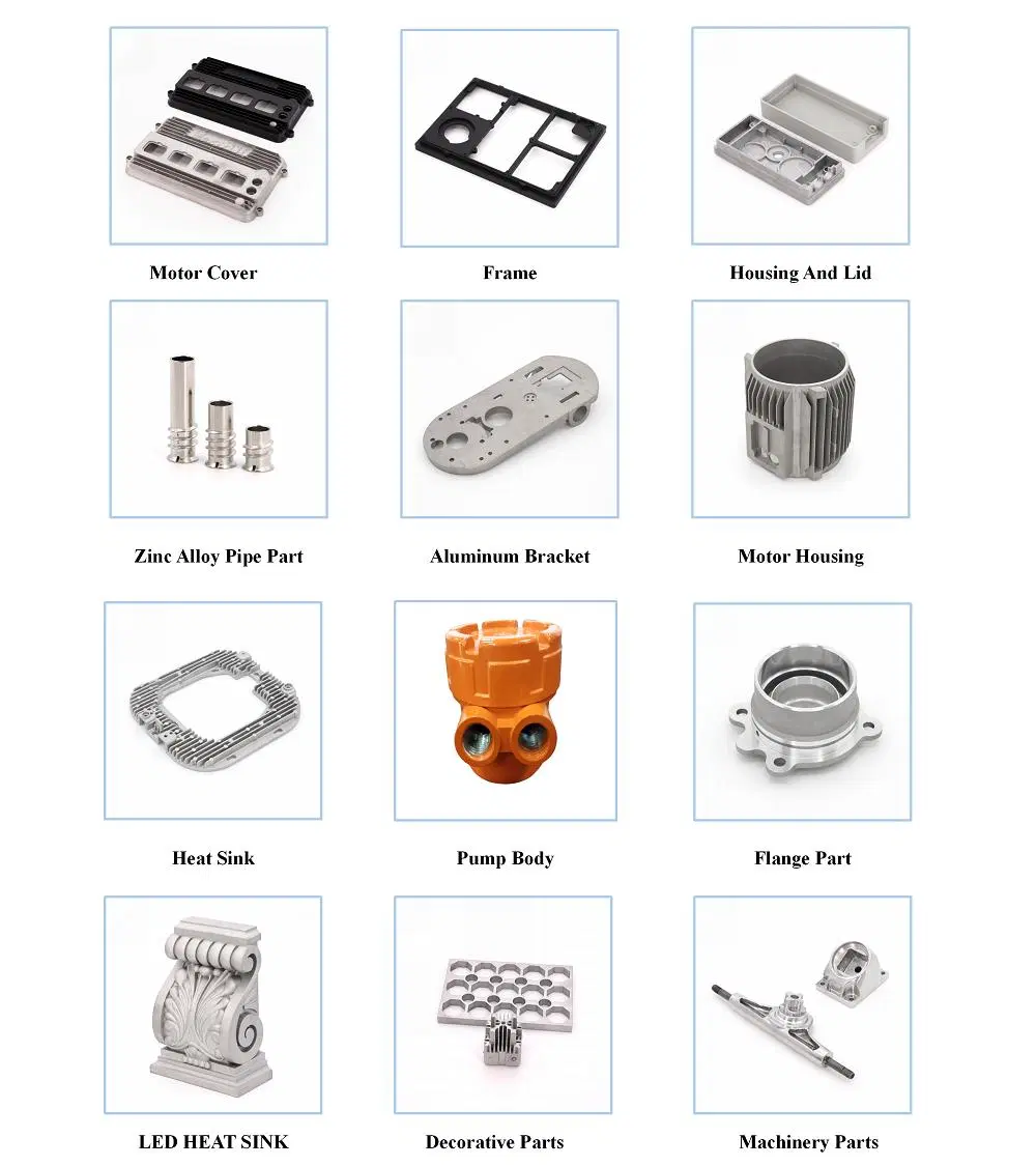 OEM Custom Industry Aluminum Motor Housing Die Casting Process Rotavator Blade