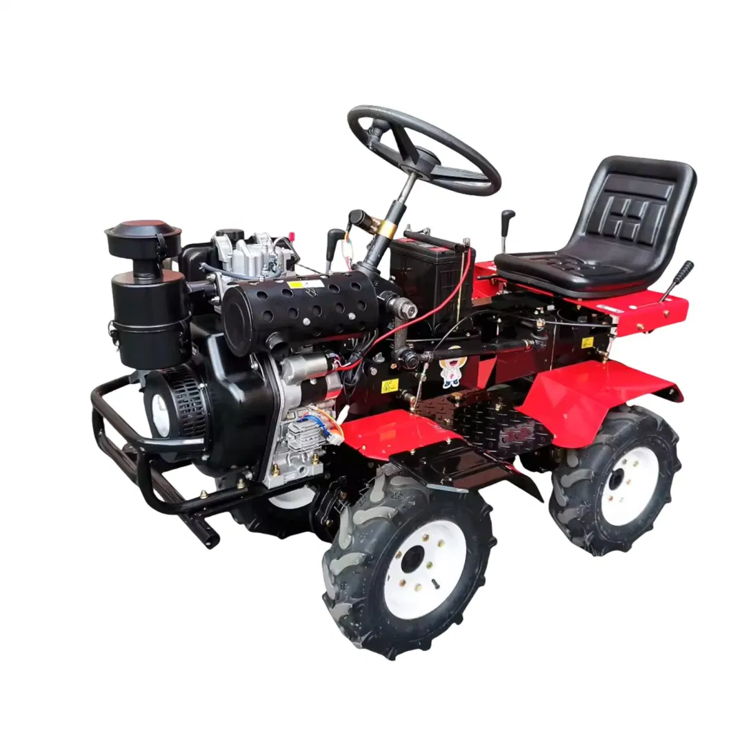 4 Wheel Tractor Rotary Tiller Cultivator