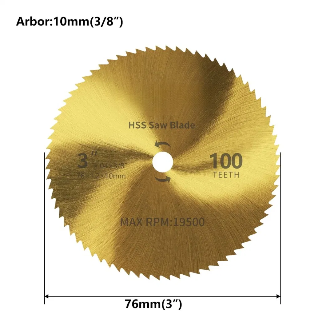 HSS Saw Blade for Wood Plastic Metal Cutting Ti-Coated