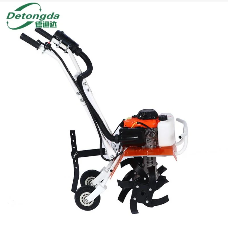 Mini Tiller Engine Farm Gasoline Power Tiller Cultivator Garden Rotary Mini Power