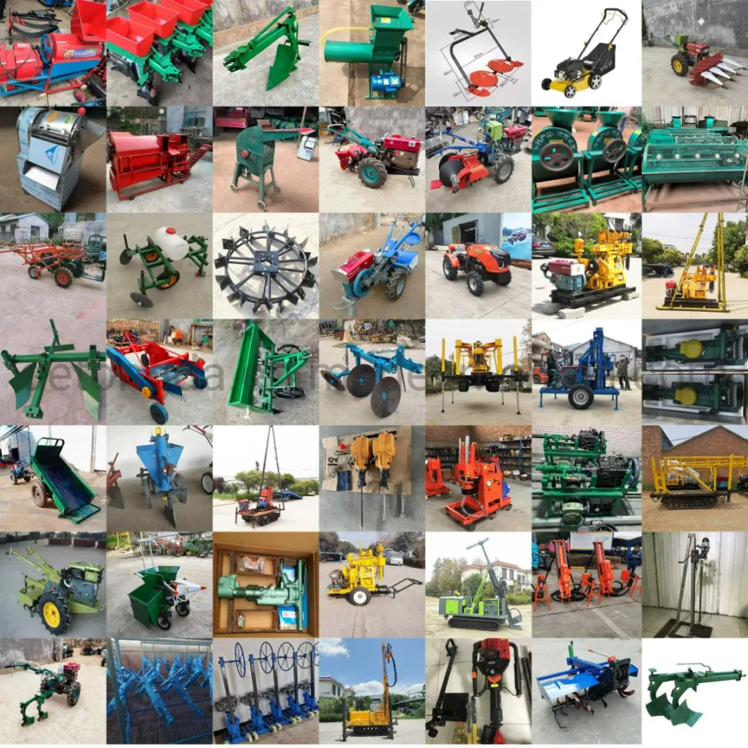 Farm Use Multifunctional Agriculture Rotary Hoe Point Linkage Tractor Supply Cultivator Gasoline Hand Walking Tractor Driving Power Tiller